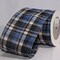 The Ribbon People Navy Blue and Black Kilt Wired Craft Ribbon 5" x 20 Yards